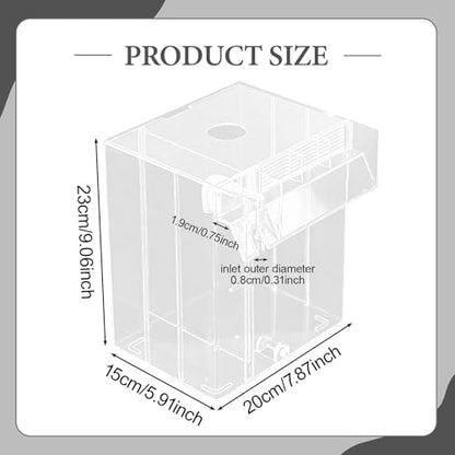Baoblaze Aquarium Breeder Box Breeding Box Betta Clown Separation Net Guppy Separator Hatchery Breeder, Clear
