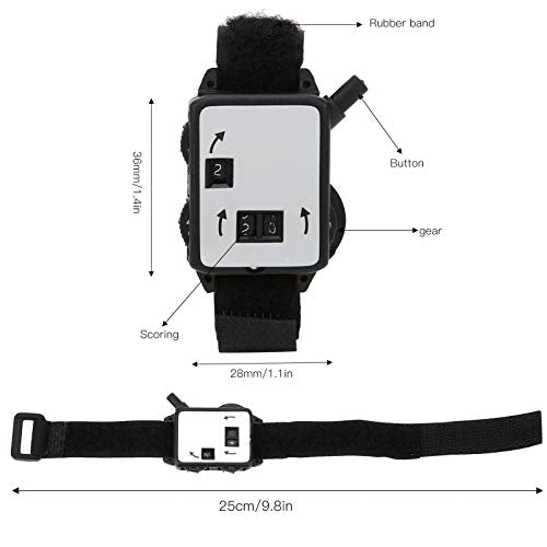 Changor 3 Pack Score Counter Watch, Manual Stroke Keeper Wrist Counter Small Compact for Golfers Plastic Accessories