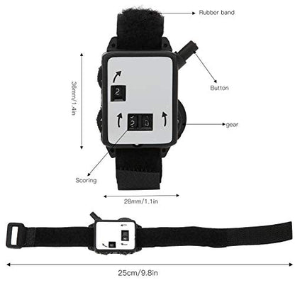 Changor 3 Pack Score Counter Watch, Manual Stroke Keeper Wrist Counter Small Compact for Golfers Plastic Accessories