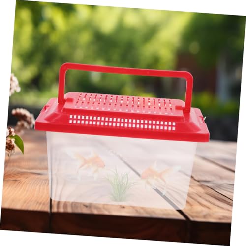 Fish Transport Container Small Aquariums Goldfish Tank Handheld Fish Tank Crab Carrier