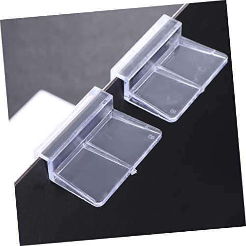 Sosoport 10pcs Acrylic Fish Tank Cover Holder Bracket for Tanks Aquarium Support Rack for Fish and for Secure Coverage