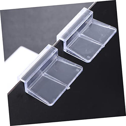 Sosoport 10pcs Acrylic Fish Tank Cover Holder Bracket for Tanks Aquarium Support Rack for Fish and for Secure Coverage