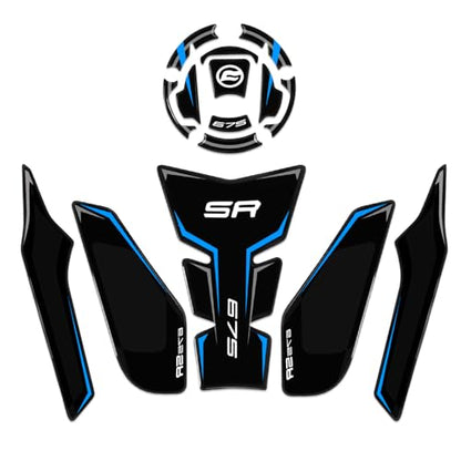 MFGZD for 675SR-R Motorcycle Tank Pad Gas Tank Protector Compatible with CFMOTO 675SRR 675SR-R 3D Anti Slip Tank Pad Stickers Gas Oil Fuel Tank Pad Protectors