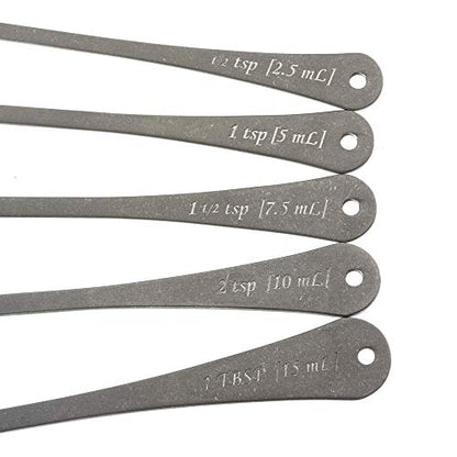 Barfly Measured Bar Spoon Set of 5, Vintage - size: Set of 5 (0.5 tsp, 1 tsp, 1.5 tsp, 2 tsp, 3 tsp)