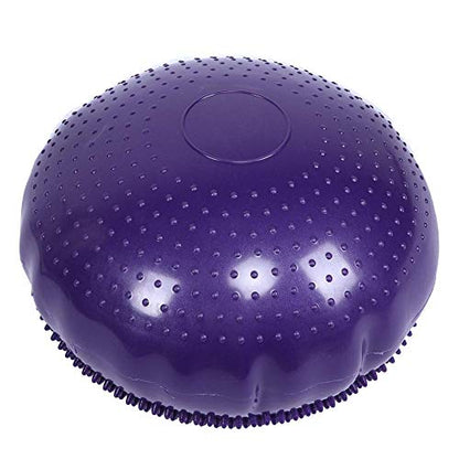 2PCS Balance Disc Inflated Wobble Cushion, Wiggle Seat Balance Pad Purple Soft Yoga Balance Board Without Inflator Pump for Exercisehome Yoga Balance Stability Training