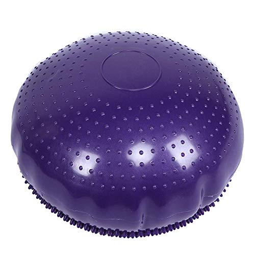 2PCS Balance Disc Inflated Wobble Cushion, Wiggle Seat Balance Pad Purple Soft Yoga Balance Board Without Inflator Pump for Exercisehome Yoga Balance Stability Training