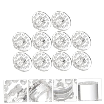 LIOOBO 2sets Acrylic Tank Base Rack for Aquarium Marine Source Decor Smooth Line 10pcs*2