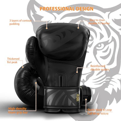 Dripex Boxing Gloves for Men Women Youth, Boxing Training Gloves | for Heavy Bag Workout, Muay Thai, Kickboxing, Sparring Punching（6 8 10 12 14 16oz）