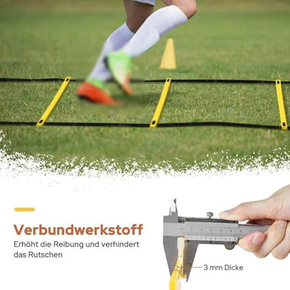 Agility Ladder Football Footwork Training Fitness Feet Training Equipment Outdoor Sports Flexible Rugby Speed Ladder Foldable
