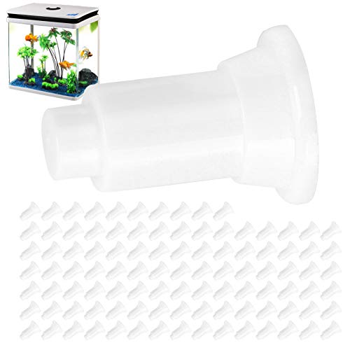 100Pcs Aquarium Isolation Board Supporty Feet, Fish Isolation Board Supporty Feet, Support Feet for Aquarium Fish Tank Divider Aquarium Divider (100 Foot Nails) - color: White