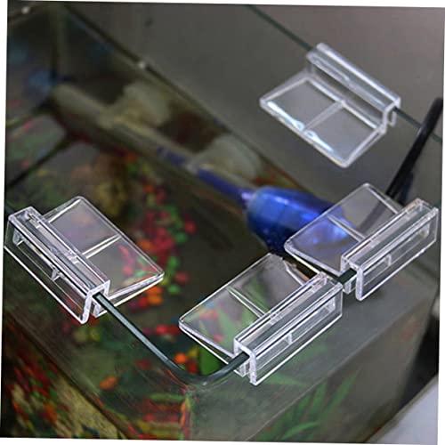 Abaodam 10Pcs Transparent Fish Tank Cover Bracket Durable Plastic Aquarium Support for Tanks for Tropical Fish Aquariums and Home Decor