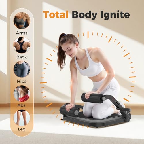 Ab Machine, Sit Up Exercise Equipment,Core Workout Equipment for Home