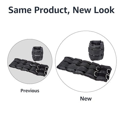 Amazon Basics Adjustable Ankle Weights for Men & Women, for Workouts, Resistance Training, Walking, Black - style: 10 Pound Set (5 Pounds Each)