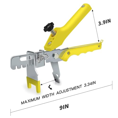 Tile Leveling System with Tile Plier - 3400-Piece Tile Spacers Clips and 200-Piece Reusable Wedges - Tile Tools Set for Stone Installation - size: 1/8 Inch * 3400 Spacers