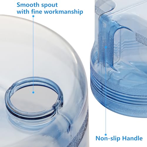 1 Gallon 4L Distilled Water Container, Replacement Distilled Water Jug for Countertop Water Distiller Machine, Home Beauty Plastic Carafe Bottle(1,Blue)