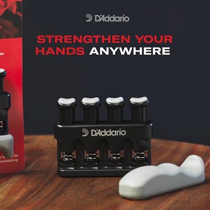 D'Addario Varigrip Finger Strengthener with Fiddilink | Builds finger strength, coordination and calluses with simulated strings and adjustable resistance.
