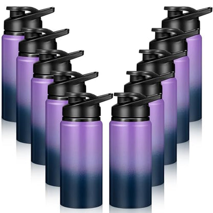 Mimorou Aluminum Water Bottles Bulk 17oz - color: Dark Blue，purple