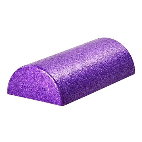 Yes4All High-Density EPP Half Round Back Roller Foam, Exercise Foam Roller for Yoga, Pilates & Stretching - 12, 18, 24, 36 inch - color: Purple, style: 12 inch