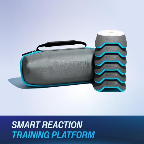 BlazePod Soccer Reaction Training Kit – 4 Smart Light Pods for Speed, Ball Control & Game IQ – Football Reflex Training for Players & Coaches – App Access Included - color: 6 Pods