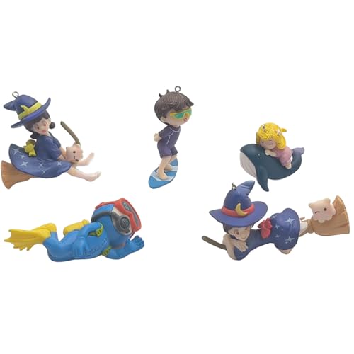 5Pcs Floating Fish Tank Decorations, Cute Little Diver Aquarium Decoration Fish Tank Aquarium Diver Ornament Accessories