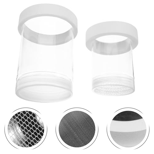 Floating Fish Fry Incubation Box Coarse and Fine Mesh Aquarium Divider for Betta Guppy Shrimp Breeding, Plastic Floating Hatchery Isolation Box for Fish Tank Nursery