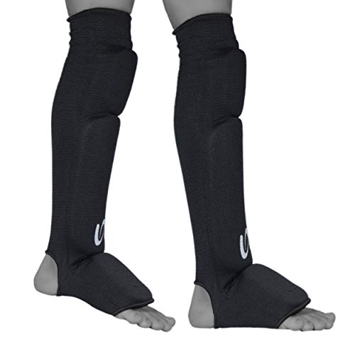Ultimate - Cloth Shin Instep with Built-in Knee Pad - Karate MMA Boxing Muay Thai Training - size: Child