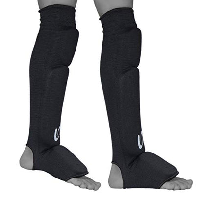 Ultimate - Cloth Shin Instep with Built-in Knee Pad - Karate MMA Boxing Muay Thai Training - size: Child