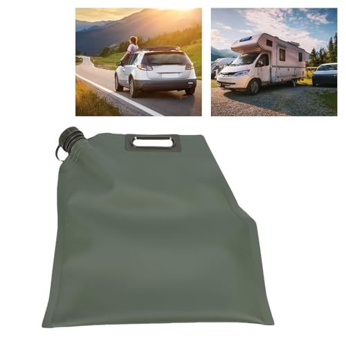 Agatige Fuel Bag for Gasoline, TPU Leakproof Portable Handheld Vehicle Oil Transfer Bag Gasoline Container for Drivers Motorcycles SUVs Road Trips (10L) - style: 10l