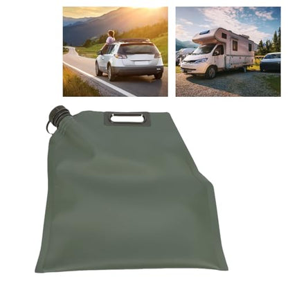 Agatige Fuel Bag for Gasoline, TPU Leakproof Portable Handheld Vehicle Oil Transfer Bag Gasoline Container for Drivers Motorcycles SUVs Road Trips (10L) - style: 10l