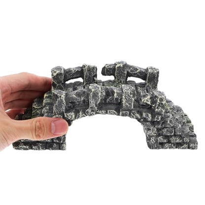 POPETPOP Miniature Resin Arch Bridge Fish Tank Decor Aquarium Landscaping Ornament for Freshwater and Saltwater Aquariums