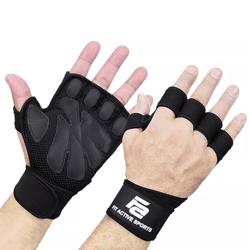 Fit Active Sports Gym Workout Gloves for Men Women Weight Lifting - size: Small