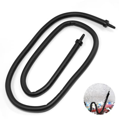 Waziaqoc Bubble Wall Air Diffuser, Aquarium Wall Air Curtain Tube Rubber Bendable Hose for Fish Tank, 90cm/36 Double Head