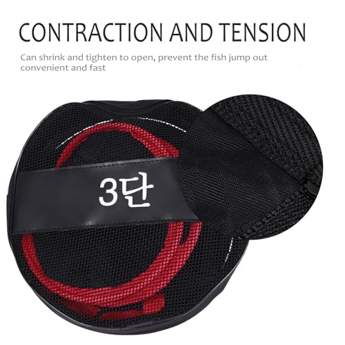 Cabilock Fishing Landing Net Nylon Mesh Foldable Portable Small Fish Guard Quick-Dry Nano Fabric for Outdoor Anglers and Freshwater Fishing Trips