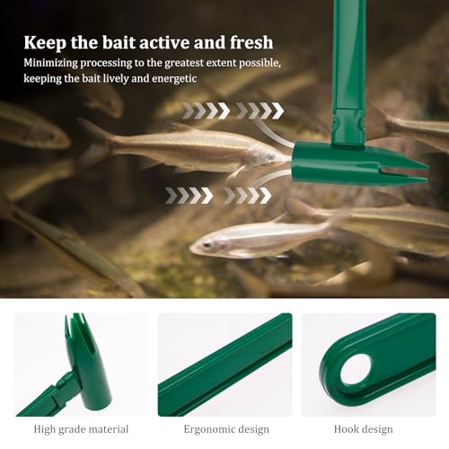 2Pcs Intelligent Live Bait Catcher Device, Quick and Precise Live Bait Holder Tool Cool Gadget for Fishing Angler Fishermen Beginner