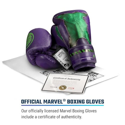 Hayabusa Marvel Hero Elite Boxing Gloves - color: Hulk, size: 12oz