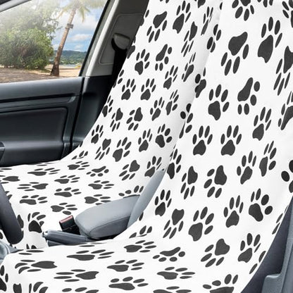 Hahafelt 2 Pack Car Seat Towel Cover with Storage Bag, Dog Footprints - style: Dog Footprints