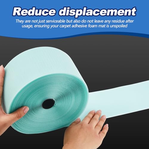 Shappy Gymnastics Mat Hook Fastener Gymnastics Cheer Mats Tape Strip for Tumbling 4" Wide Carpet Repair Nylon Hook for Carpet Bonded Foam Seams Cheer Gym Floors Cheerleading Supplies - color: Turquoise