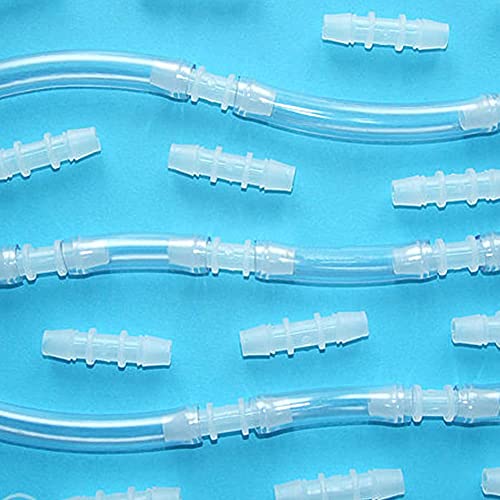 1/2" to 5/16" Hose Barb Reducer Pipe Fittings Adapter, Plastic Joint connector Splicer Mender for Aquarium Household Transport Fuel Gas Liquid Air (Pack of 4) - size: 1/2"-5/16"
