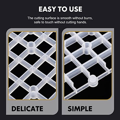 Newborn Photography Props 2pcs Aquarium Fish Tank Divider Trays Plastic Egg Crate Tray Grid Bottom Board Fish Separator 26x17.5x0.5CM Transparent Small Fish Tank - color: Transparent