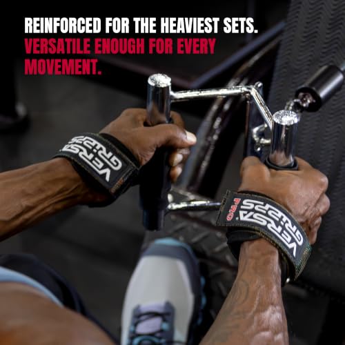 Versa Gripps® PRO Wrist Straps, Train Better - color: Black, size: X-Small Plus: 5" - 6"