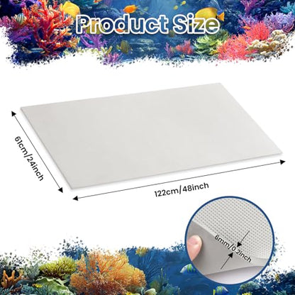 Aquarium Leveling Mat, 24 x 48 Inch, Gray | 6mm Thick, Non-Slip, Shockproof, Waterproof, Easy to Cut - color: Gray, size: 24 x 48in