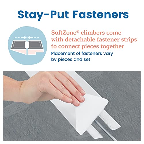 ECR4Kids SoftZone Play Patch Activity Mat Squares, 4-Pack, Navy - color: Navy