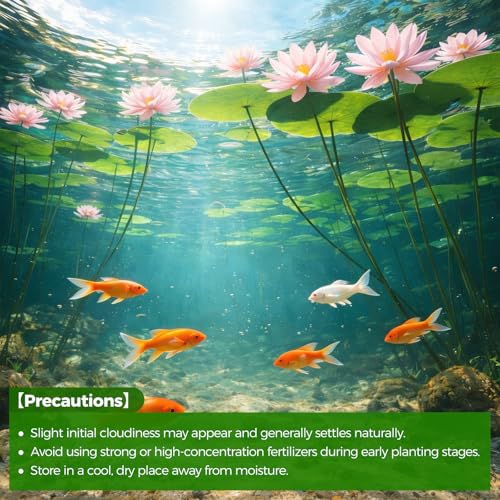 Aquatic Plant Soil for Water Lily & Lotus – Clay-Based, Nutrient-Rich Pond Plant Growing Medium, Multi-Mineral Blend, Ideal for Small Ponds & Water Gardens, Safe for Fish & Aquatic Life 2 LB