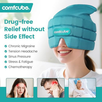 Migraine Headache Relief Ice Cap, 2 Hours Long Lasting Cold - style: Ice Cap