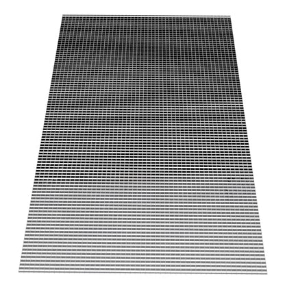 Egg Crate Panel 6-Pack in Chrome | Polystyrene | 23 5/8” x 47 5/8” with 1/2" x 1/2" x 3/8" Cell Size | Manufactured by American Louver | Ceiling Light Covers, HVAC Grilles, Aquarium Eggcrates