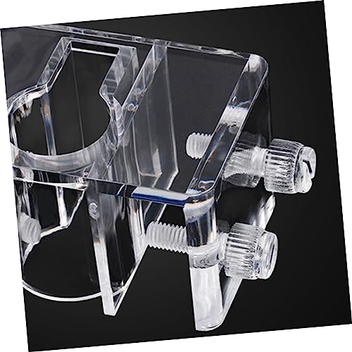 BESPORTBLE Aquarium Fixed Clip Water Pipe Clamp in Acrylic for Fish Tank Hose (Size s 5-20mm)
