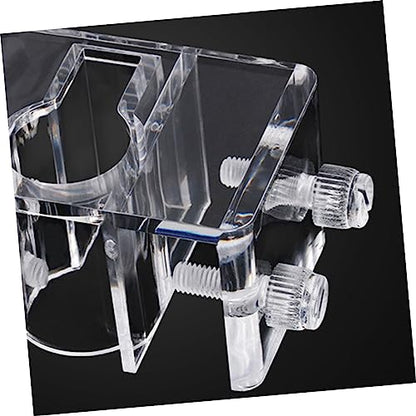 BESPORTBLE Aquarium Fixed Clip Water Pipe Clamp in Acrylic for Fish Tank Hose (Size s 5-20mm)