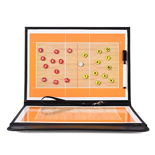 Pure Vie Foldable Magnetic Volleyball Coaching Board with Magnets, Pen