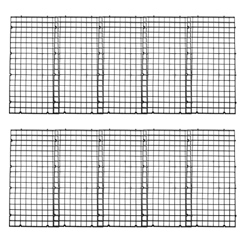 COLLBATH 10pcs Fish Tank Grid Divider Tray Aquarium Separation Net for Breeding and Aggressive Fish Easy Installation Isolation Board for Bottom Use