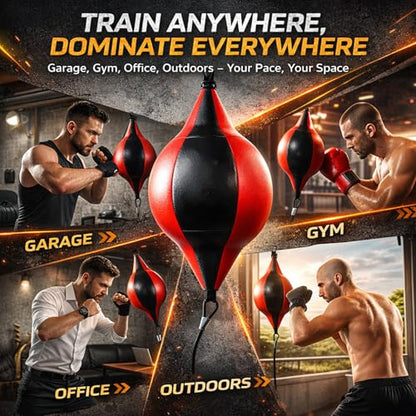 TARSHYRY Double End Bag Boxing Ball,PU Leather Double End Punching Bag Boxing Striking Improve Reflexes, Fast Speed Hanging Boxing Ball for Training, TARSHYRYzinw1pgkq0